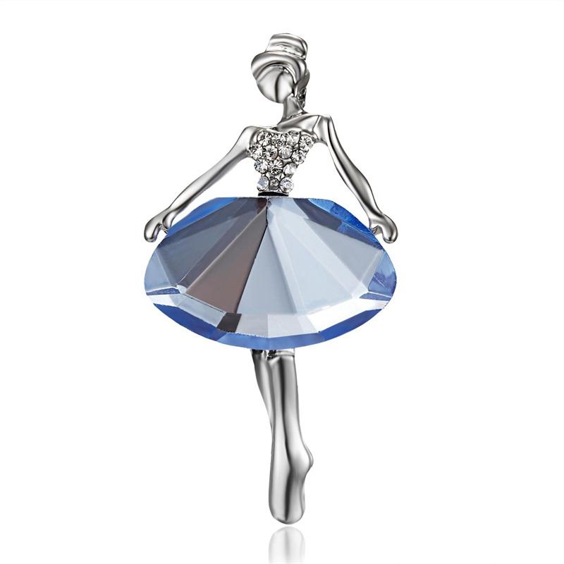 Брошь с персонажем, универсальные аксессуары, брошь маслом для рисования, модная универсальная танцовщица, креативная брошь