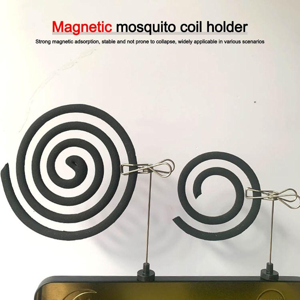Магнитный зажим для благовоний из нержавеющей стали, гнездо для благовоний из дерева, домашнее благовоние, отпугиватель комаров