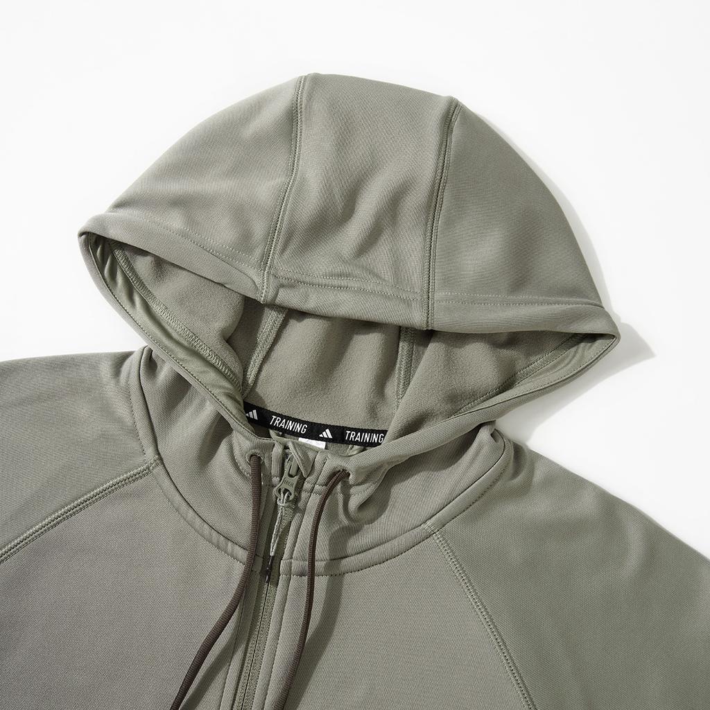 Adidas Холодный.Rdy GG SL Fzhd Удобная куртка с капюшоном на молнии с длинным рукавом Мужская куртка Зеленая IW8411