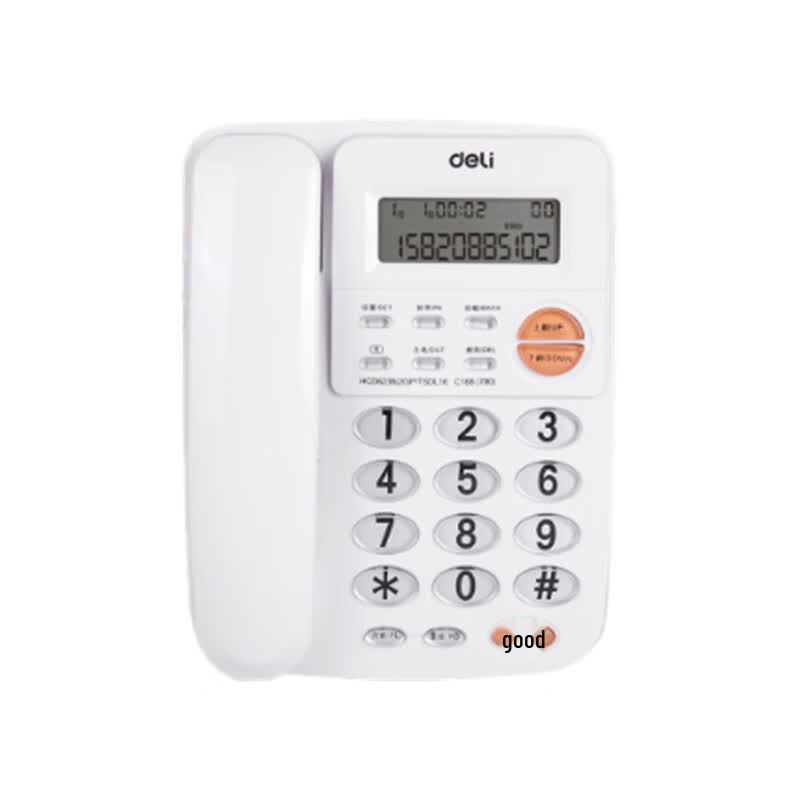 Deli 780 Проводной стационарный телефон Штепсель CN (адаптер в комплекте)