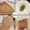 Faux Fur Winter Boots for Women 2024 Non Slip Plush Snow Boots Woman Thick Bottom Warm Cotton Shoes Platform Botas Mujer