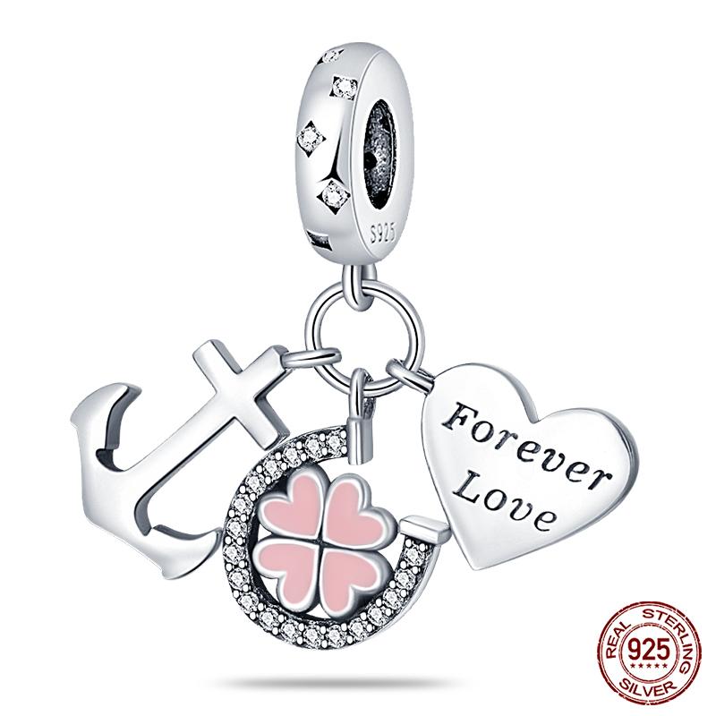 3MM 925 Bracelet 925 Sterling Silver Flower Bird Series Charms Bead For Women Fashion DIY Jewelry Gifts Making