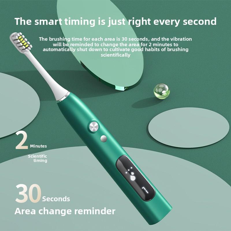 Электрическая зубная щетка, Звуковая вибрация, Индукционная зарядка, Бесплатная насадка для электрической зубной щетки