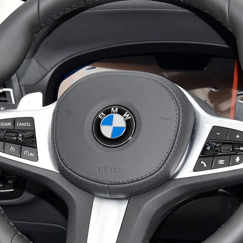 1Pcs 45mm 47mm Car Steering Wheel Decoration Badge Sticker Logo Accessories For BMW E46 E90 E60 F30 F10 E39 E36 F20 E87 E90 E70
