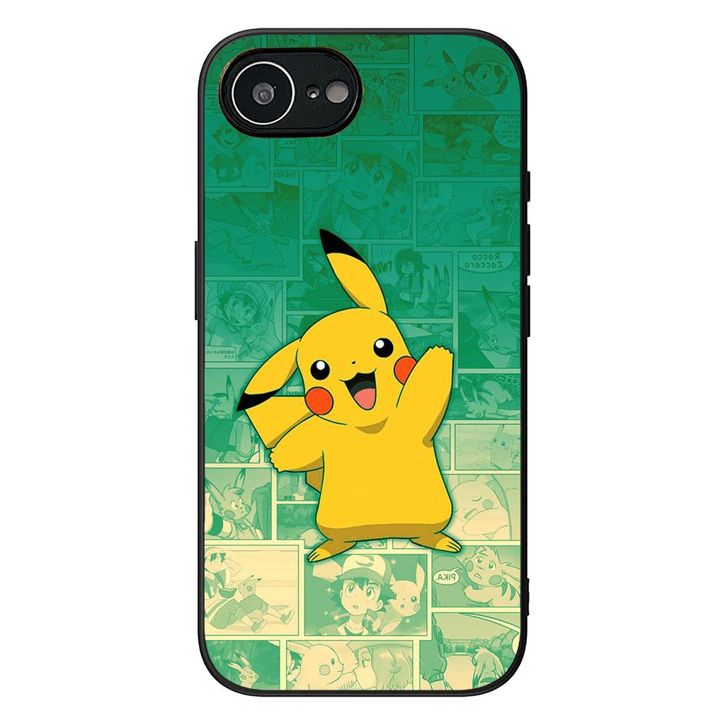 Чехол-кейс Mew P-Pikachus P-Pokemons GO для Apple iPhone 16 15 14 11 Pro Max 7 8 Plus SE2 SE3 SE 2022 2020
