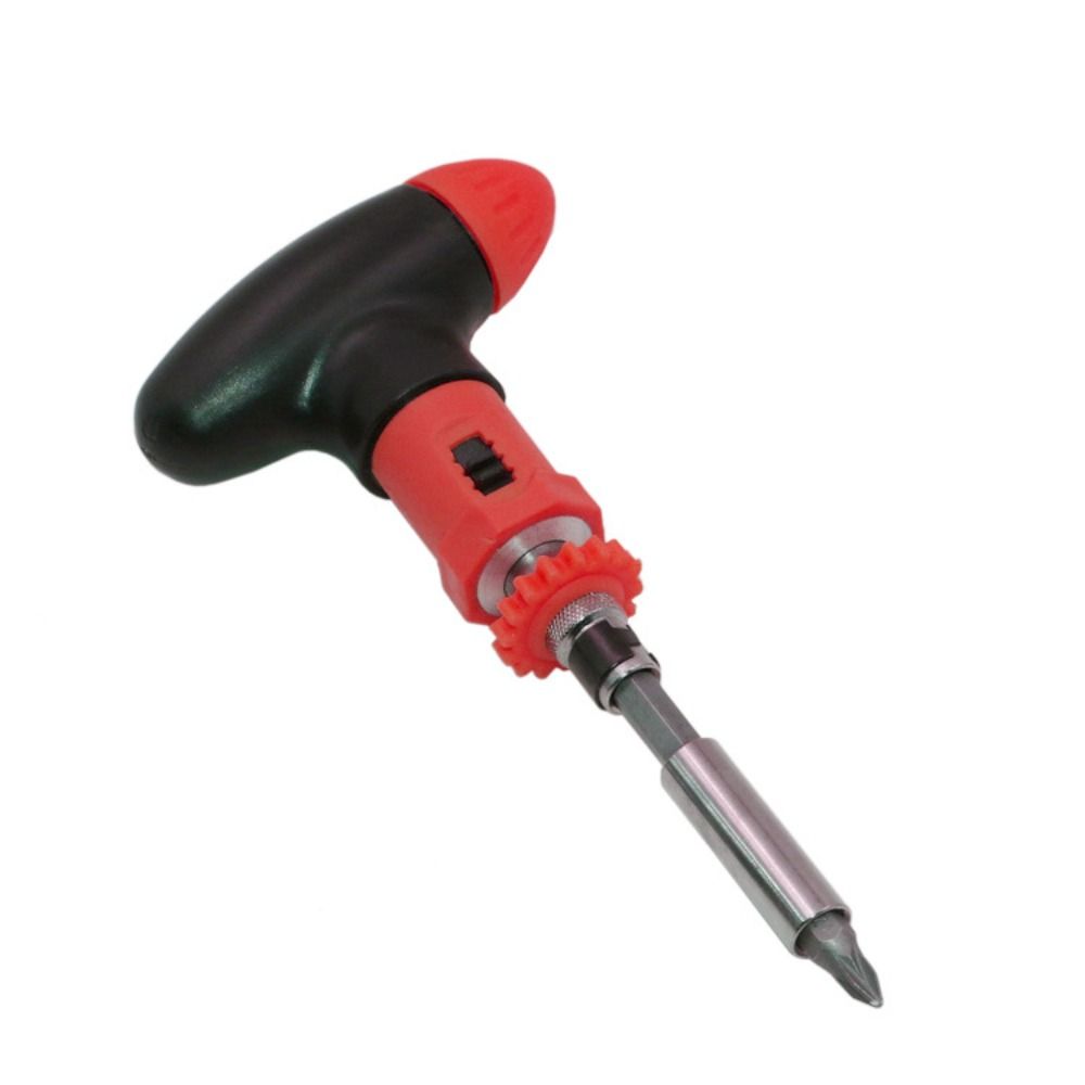 T Type Ratchet Screwdriver Rotate Forward Reverse Fast Screw Driver Bit Maintenance Tool