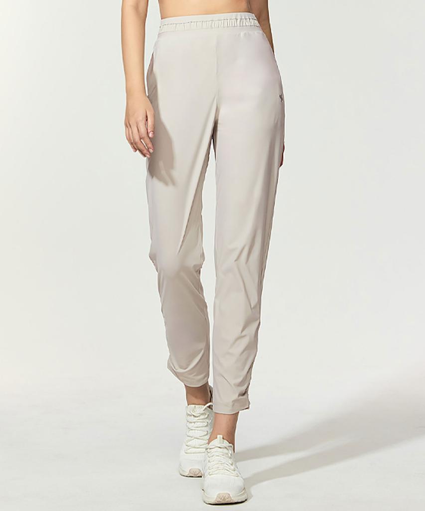 XEXYMIX Cooling Tricot Shirred Jogger Pants Velvet Beige Xfk2Pt1002