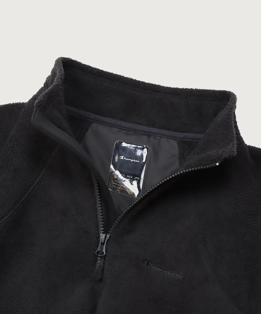 Champion [Black Edition] Half-Zip Fleece Off Black