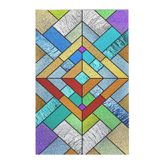 Пленка для конфиденциальности витражного окна Винтажный дом Церковь Декоративная Матовая Статическая адгезия Многоразовая УФ-защита Блокировка солнца Наклейка на стекло Покрытие