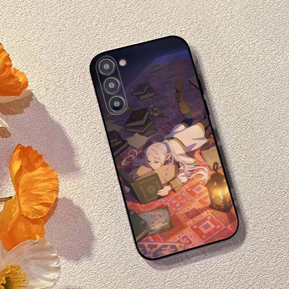 Аниме F-Frieren Милый чехол для телефона Samsung Galaxy A73,A72,A71,A70,A53,A52,A51,Другие Мягкий черный чехол