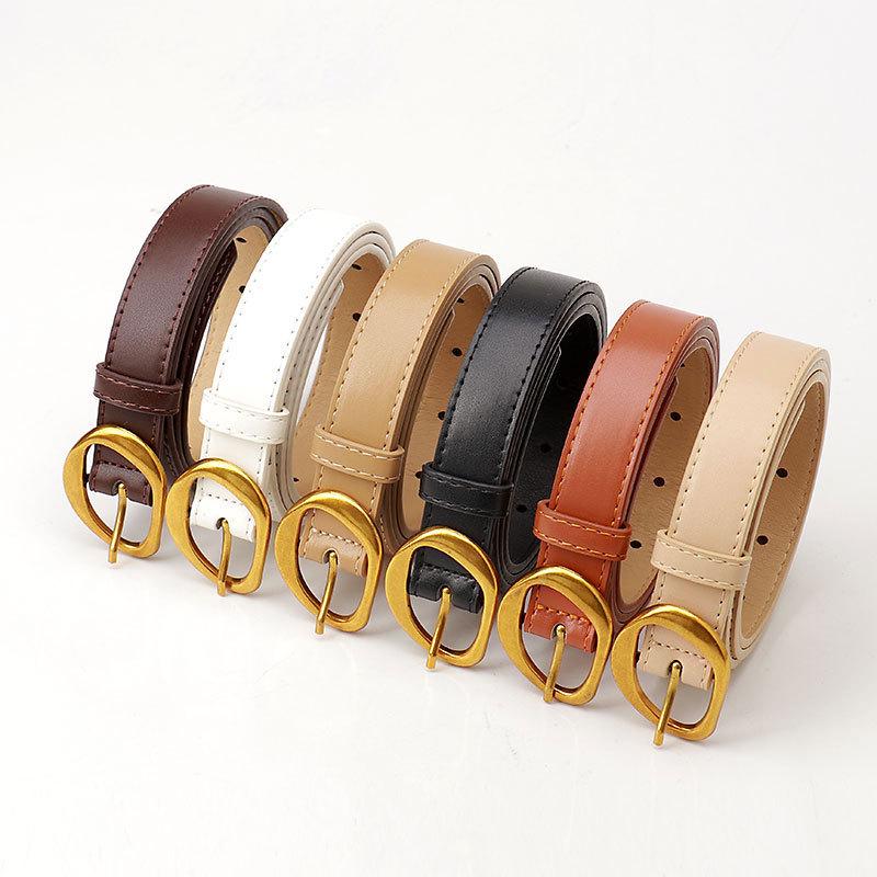 Korean Style Women's Belt with Pin Buckle - Fashionable, Slim, Perfect for Jeans