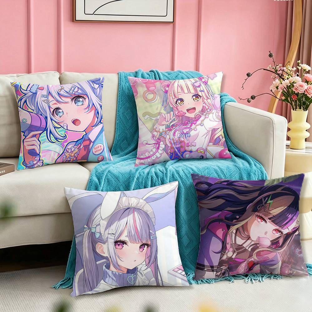 BBang dream Наволочка Нирукава Реона Квадратная Двусторонняя Наволочка для Дивана Спальня Прикроватная Подушка