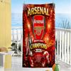 Пляжное полотенце Arsenal Мягкое Прочное Быстросохнущее Удобное Легкое Подходит для Спорта, Путешествий, Плавания, Йоги, Ванной Комнаты, Пляжа и Бассейна