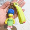 Новый Kawaii Симпсоны Мультяшная Силиконовая Брелок-Кукла Милый Подвеска Кукла Подвеска на Сумку Брелок Подарок Девочке на День Рождения Рождественский Подарок