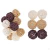21pcs 3/5/6cm Wicker Rattan Balls Decorative Orbs Vase Fillers Twig for Hanging Decor,