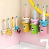 Милый держатель для зубных щеток без пробивания отверстий, дофаминовый набор детских стаканчиков для зубных щеток для дома