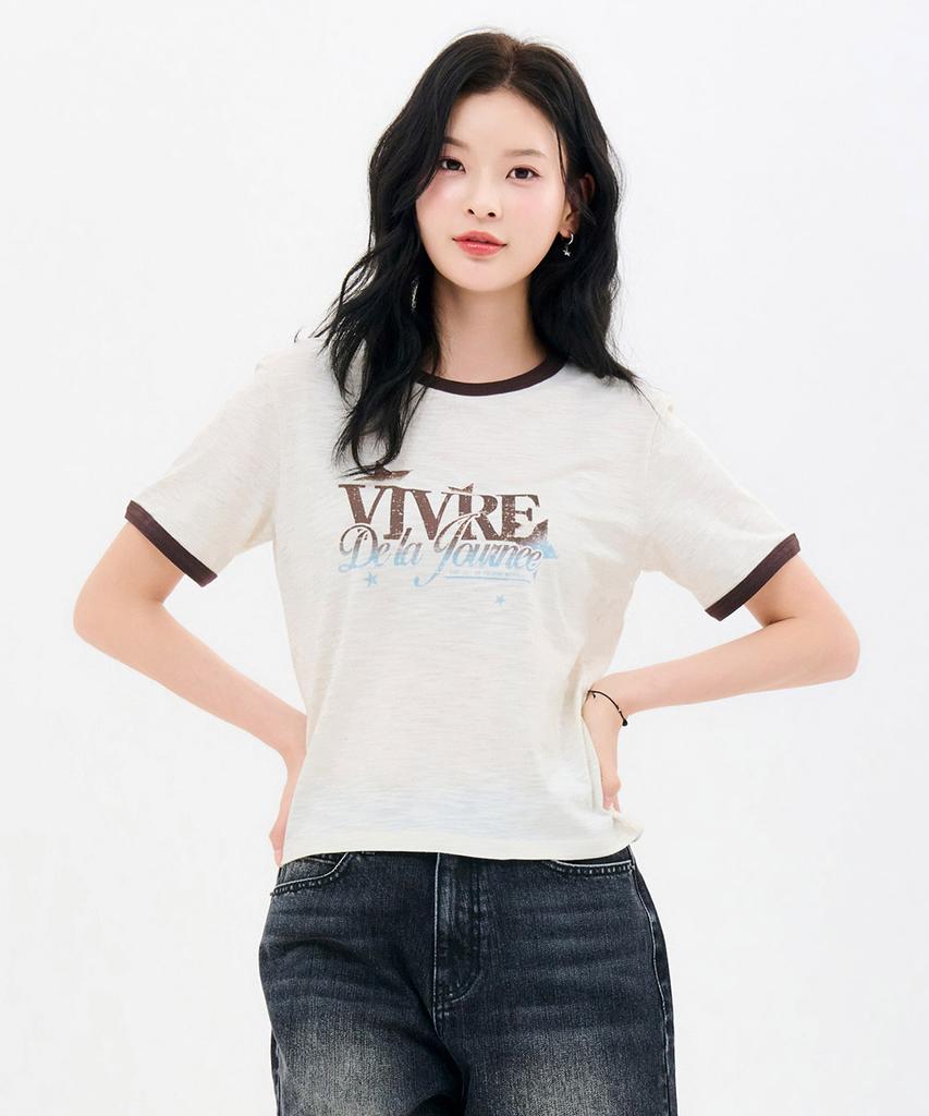 CHASECULT Women'S Slub Ringer Short Sleeve T-Shirt-Fbrg5892D05