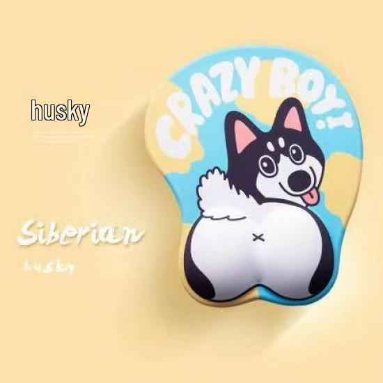 3D Милый Мультяшный Силиконовый Коврик для Мыши с Подставкой для Запястья из Пены с Памятью