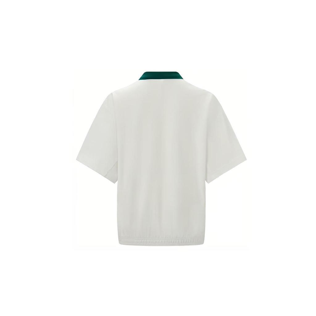 Reebok Спортивная повседневная трикотажная рубашка-поло Lifestyle Series Color Block, женские топы, белые 24SRM402WGW1