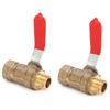 2Pcs Ball Valve 1 4 2 Points Multilayer Silicone Corrosion Resistance Durable Air Compressor Accessories