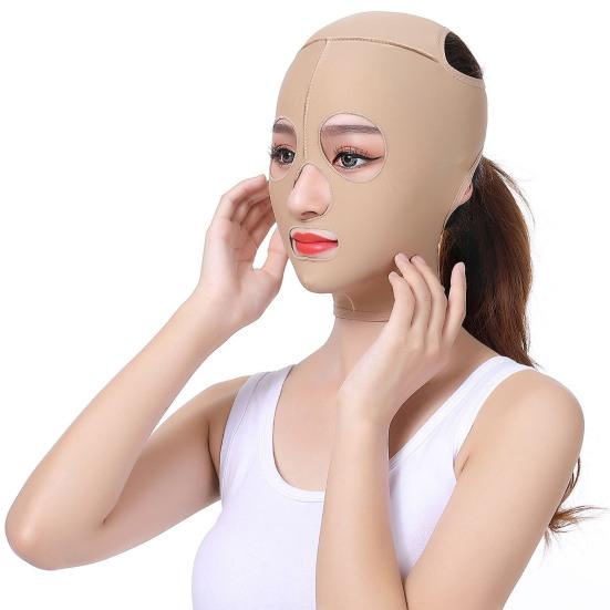 V Line Face Lifting Strap Adjustable Breathable Full Face Cheek Slimming Chin Strap Face Tightening