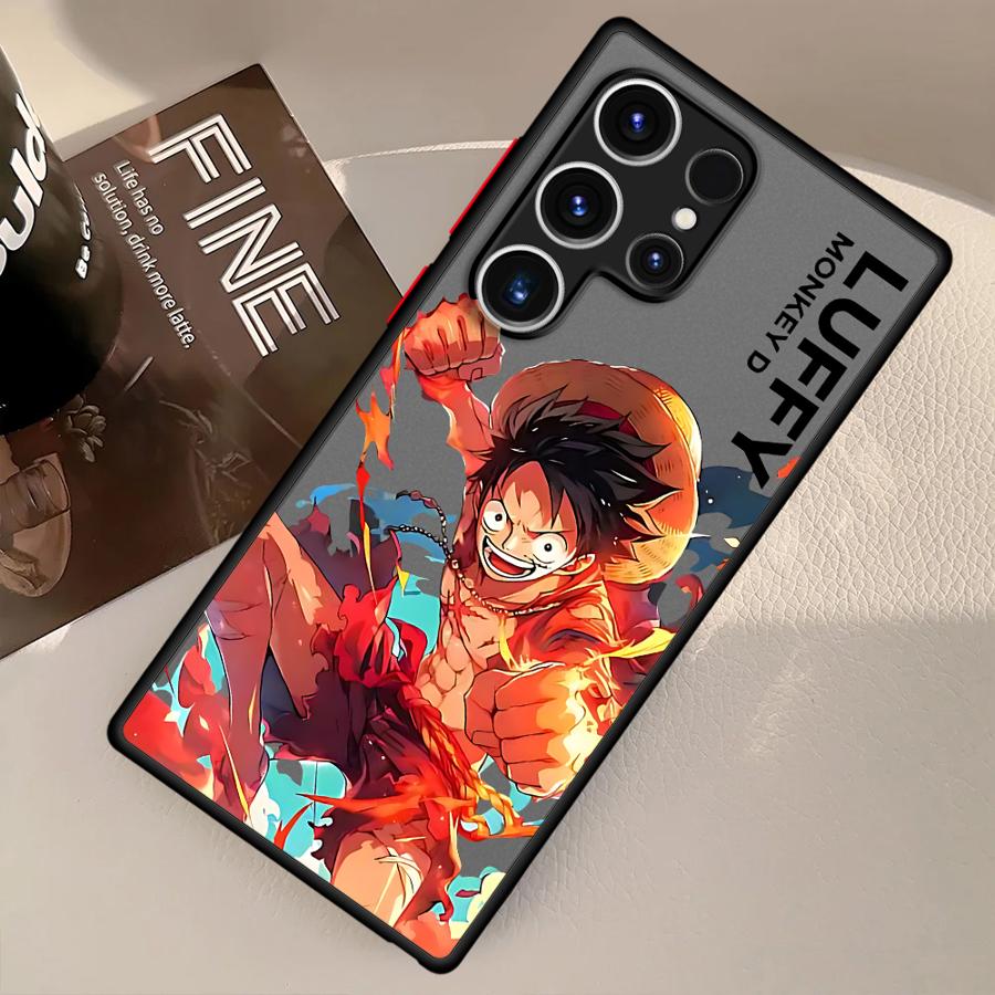 Аниме Чехол Luffy One Piece для Samsung Galaxy S23 FE S22 S24 Plus S20 FE S25 Ultra Note 20 Ultra 10+ S21 S26 Funda Задняя панель телефона