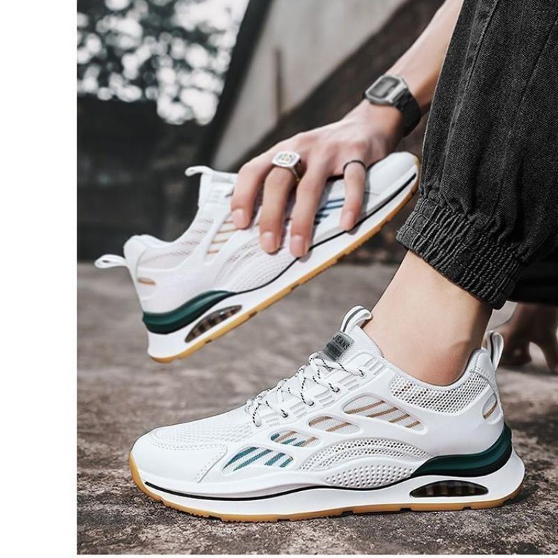 Модные мужские кроссовки, легкие износостойкие противоскользящие кроссовки, повседневная белая обувь, мужская летняя спортивная обувь
