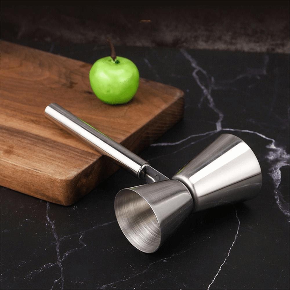 304 Stainless Steel Cocktail Jigger Comfortable Grip Bar Measure Tools Drink Mixing