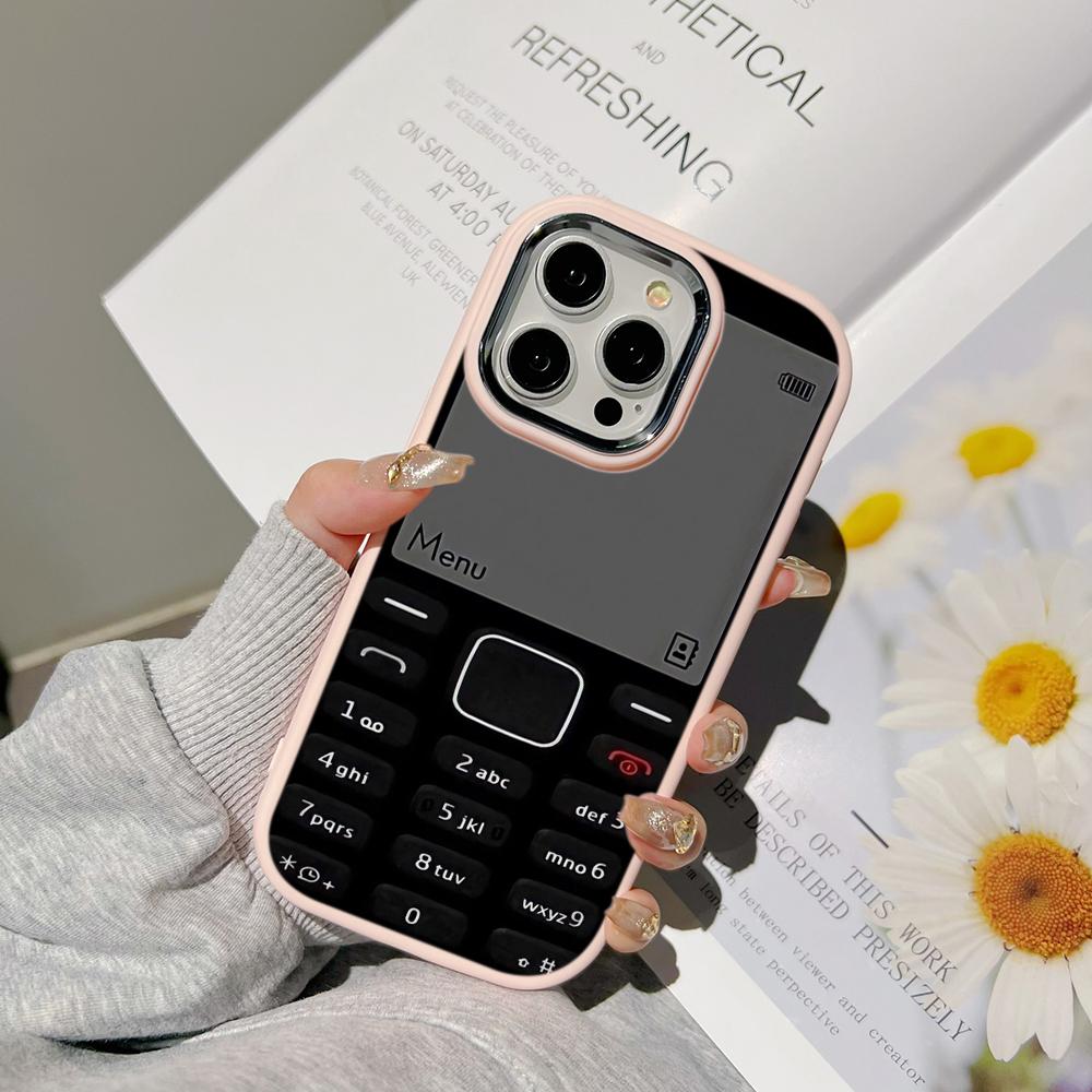 Ae95 ретро телефон дизайн художественные чехлы для телефонов Samsung A13 A32 A53 A04 A54 S24 FE S23 Ultra Infinix Hot 40i Huawei P30 металлический защитный чехол для камеры задняя крышка