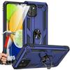 Case + 2 Tempered Glasses for Samsung Galaxy A05 - BOOLING - Reinforced Protection - Navy Blue