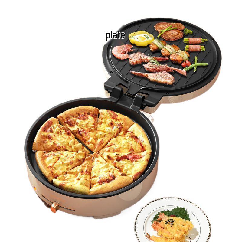 New Adjustable Temperature Electric Griddle: Double-Sided Non-Stick Surface for Pancakes, Cakes, Crepes, and More