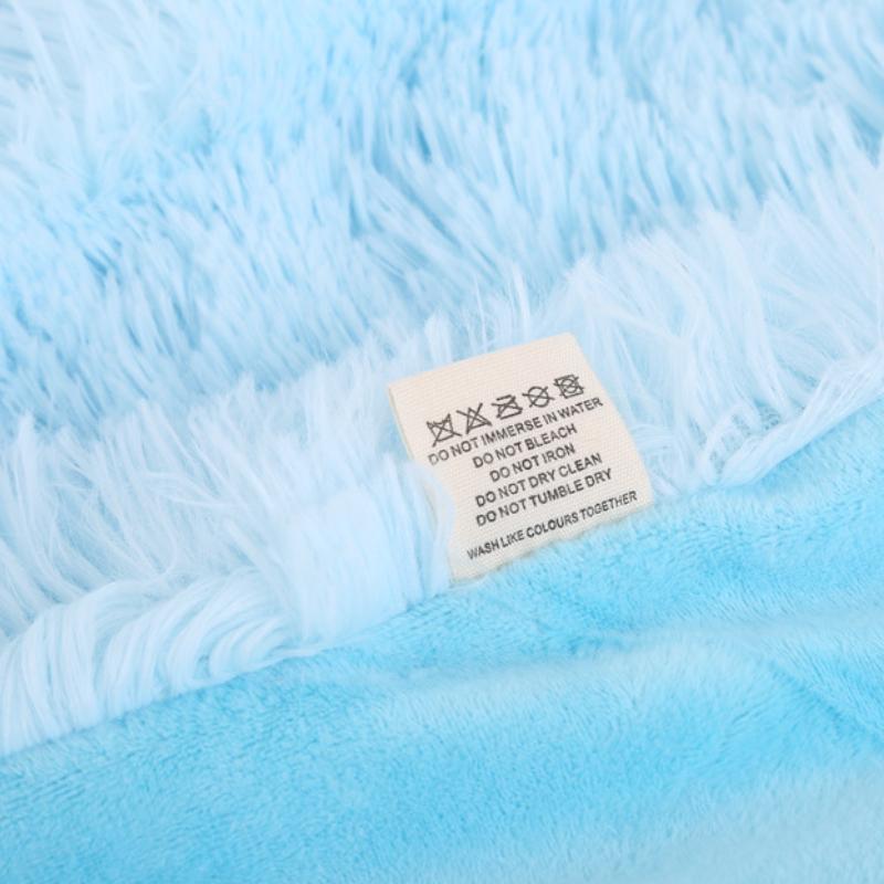 Plush Small Blanket Blanket Solid Color Nap Blanket Double Cover Blanket