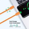 1-3 метра, 60 Вт, быстрая зарядка PD, USB-C кабель для передачи данных для iPhone 17 16 Pro Max 17 Air, оранжевый, нейлоновая оплетка, поддержка Carplay