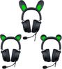 Проводная игровая гарнитура Razer Kraken Kitty V2 Pro Black со сменными кошачьими и кроличьими ушками, четырьмя зонами Razer Chroma RGB, съемным кардиоидным микрофоном Razer HyperClear