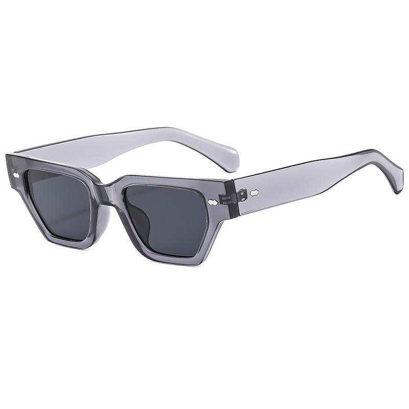 European and American square small frame rice nail sunglasses men's advanced sense ins trendy street sunglasses women's sunshade glasses