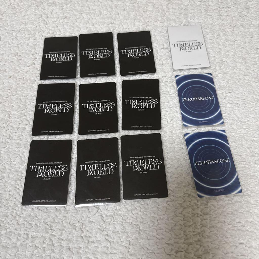 [Б/У] Коллекционная карточка мирового турне Ким Джи Ын, 12 штук