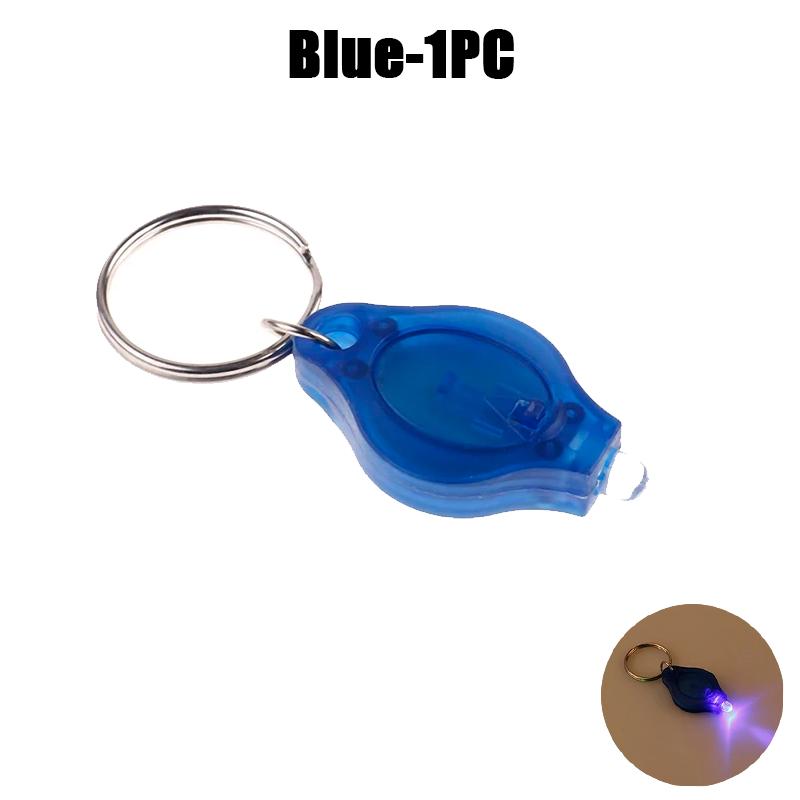 100 шт. мини светодиодный брелок фонарь УФ-фонарик УФ-свет карманный аварийный фонарь мини-фонарик черный свет брелок фонарики