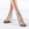 Женские носки для йоги с двумя пальцами, нескользящие спортивные хлопковые носки для пилатеса, быстросохнущие балетные носки