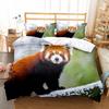 Brown Raccoon King Queen Double Full Duvet Cover Lovely Animal Bedding Set Wildlife Quilt Cover 2/3pcs Polyester Comforter Cover