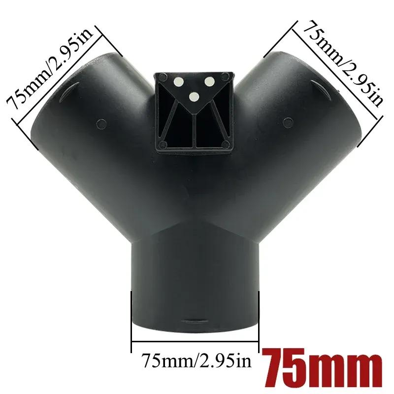 2X 42/60/75/90mm Air Vent Ducting T Piece Y Branch Pipe Connector Joiner Splitter For Webasto Eberspaecher Diesel Parking Heater