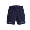 Johnson Series Letter Logo Print Elastic Waist 5 Inch Woven Sports Shorts Men Shorts Dark-Blue 1380178-410