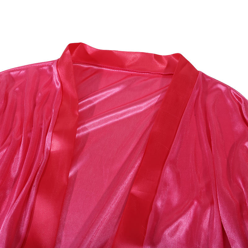 Женские длинные халаты с кружевной отделкой, ночная сорочка, мягкий шелковый халат, банный халат большого размера, сексуальная пижама