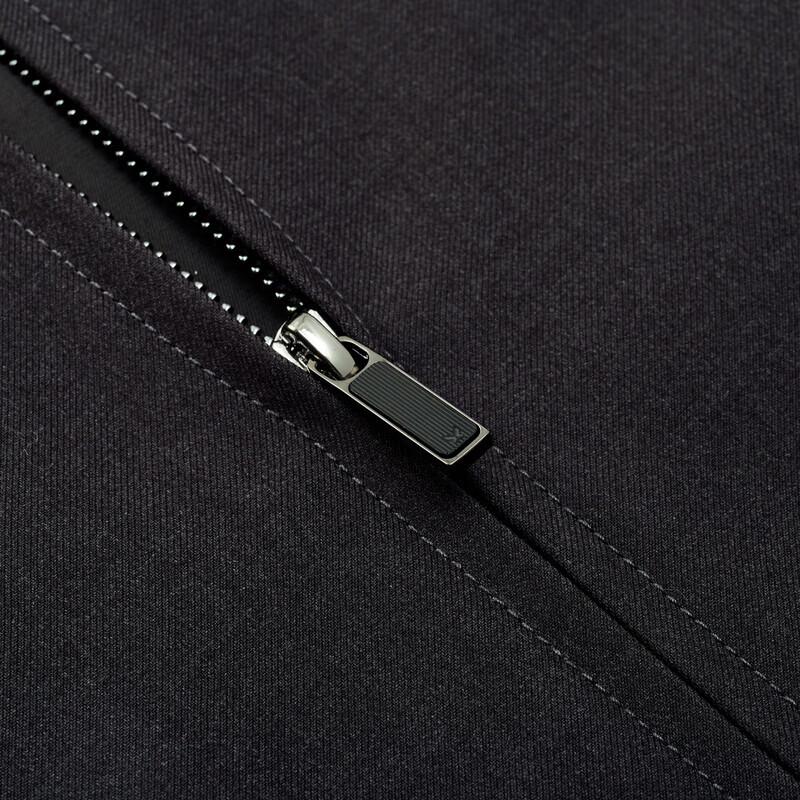 Joeone Men's Four-Way Stretch Anti-Static Fleece-Lined Business Jacket
