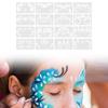 16x Face Paint Stencils Templates, Practical Facial Painting Stencils, Reusable for