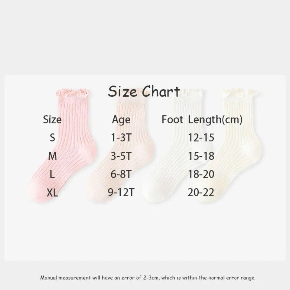 Breathable Mesh Children Princess Socks Solid Color Children's Socks Kids 1-12Y