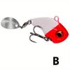 1Pcs Rotating Jig Metal VIB Spoon Spinner Fishing Lures Vibration Hard Bait For Bass Pike Winter Ice Fishing Tackle