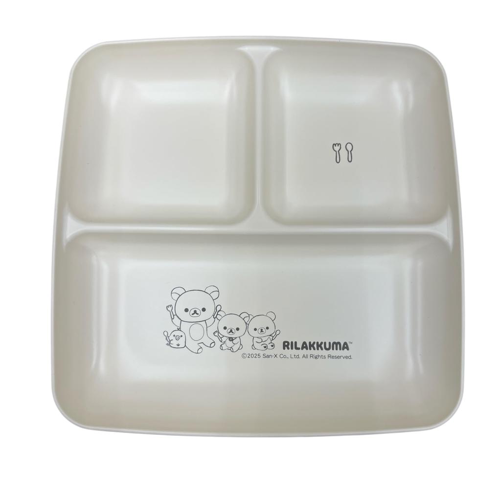 Marimo Craft Rilakkuma Lilanowa Lunch Plate, Pink, Size: Approx. W211 X H211 X D23mm, MRK-750