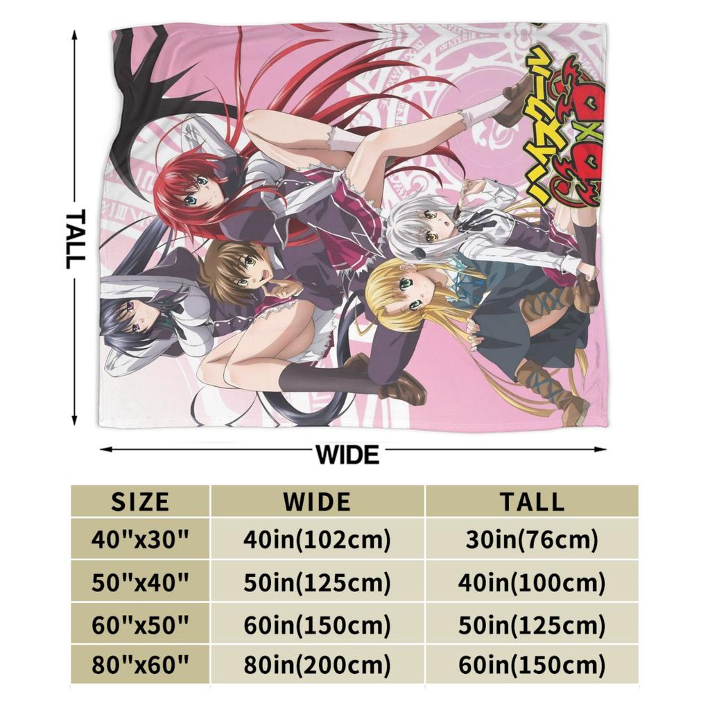 Супер Мягкие Одеяла Декоративное Плед High School DxD Аниме Фланелевое Покрывало Для Гостиной Забавный Чехол На Диван-Кровать