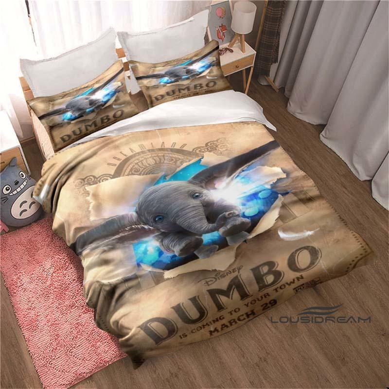 Dumbo soft and comfortable duvet covers, children's bedding sets, extra-large, large, single, double beds, various sizes availab