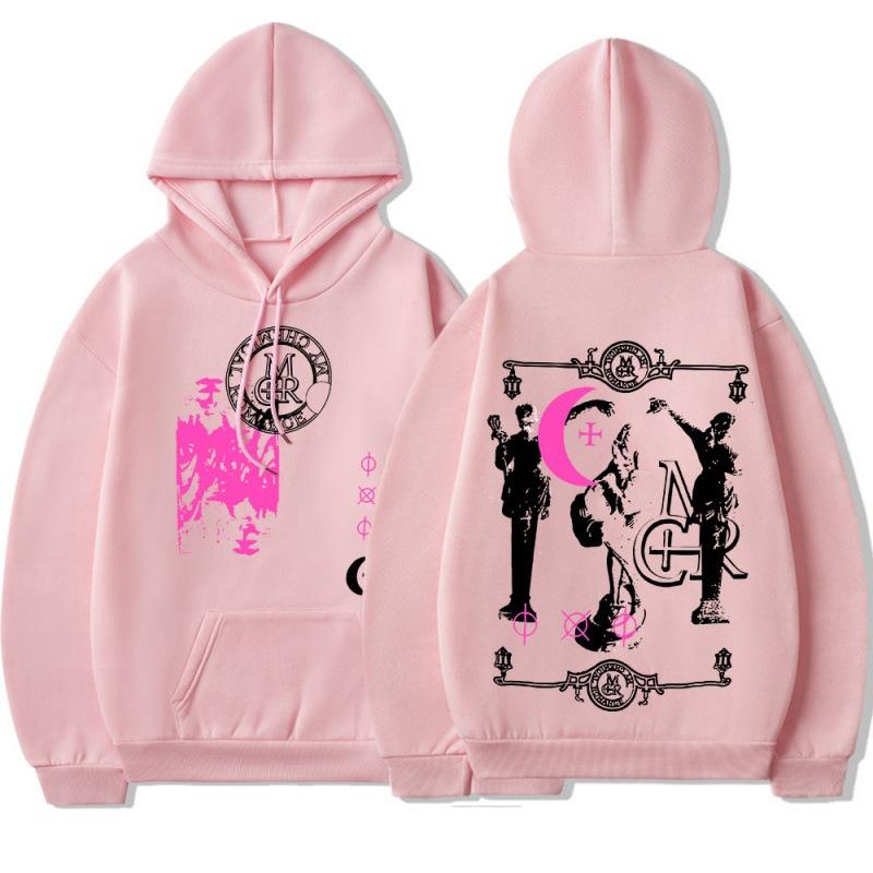 Толстовки унисекс черный парад панк эмо рок с капюшоном